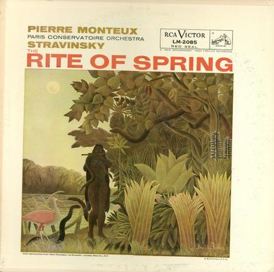 LP Record IGOR STRAVINSKY - PIERRE MONTEUX, O - The Rite Of Spring LM2085 RCA Victor Red  1958 US Classical Used