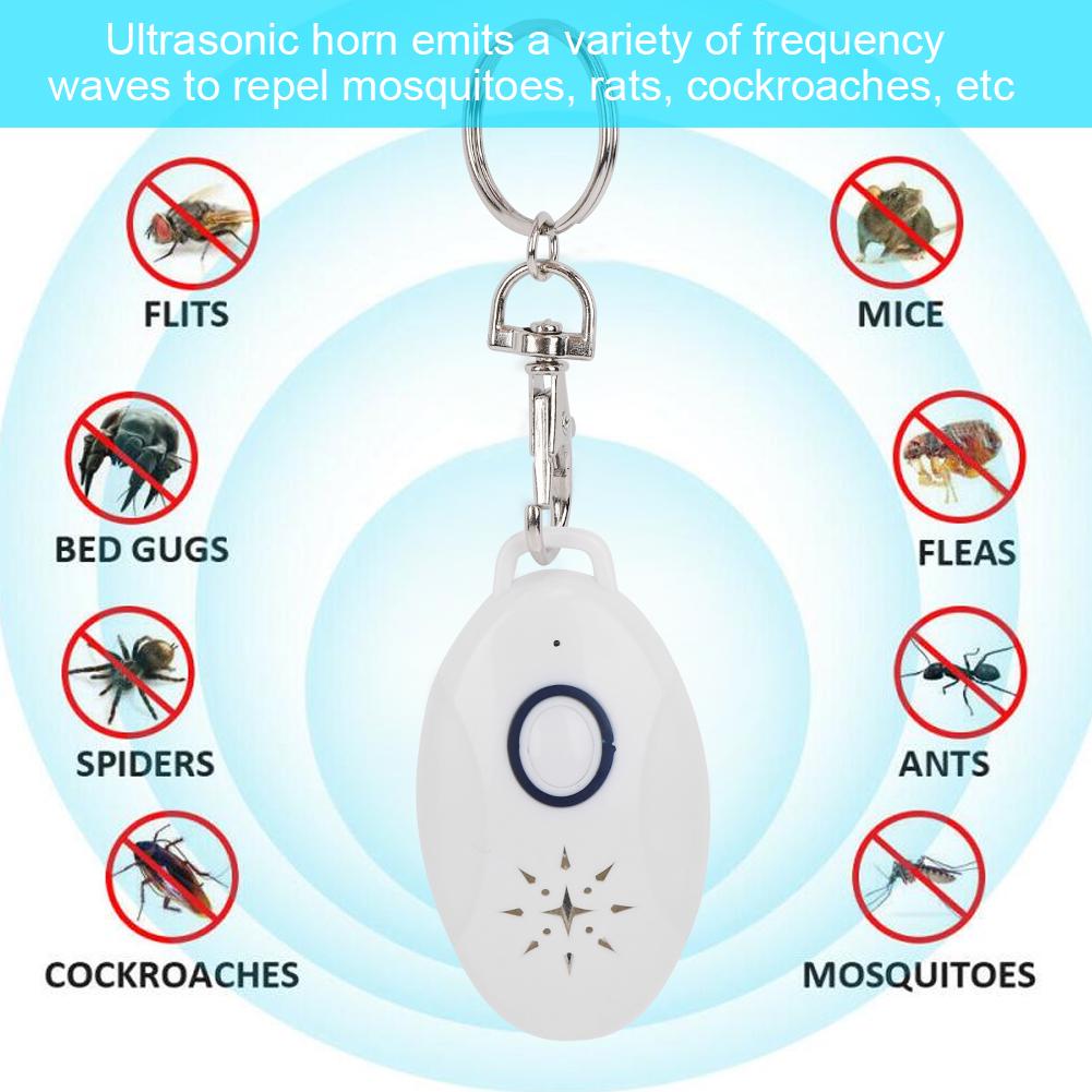 Přenosný ultrazvukový odpuzovač hmyzu proti komárům USB nabíjecí drtič škůdců