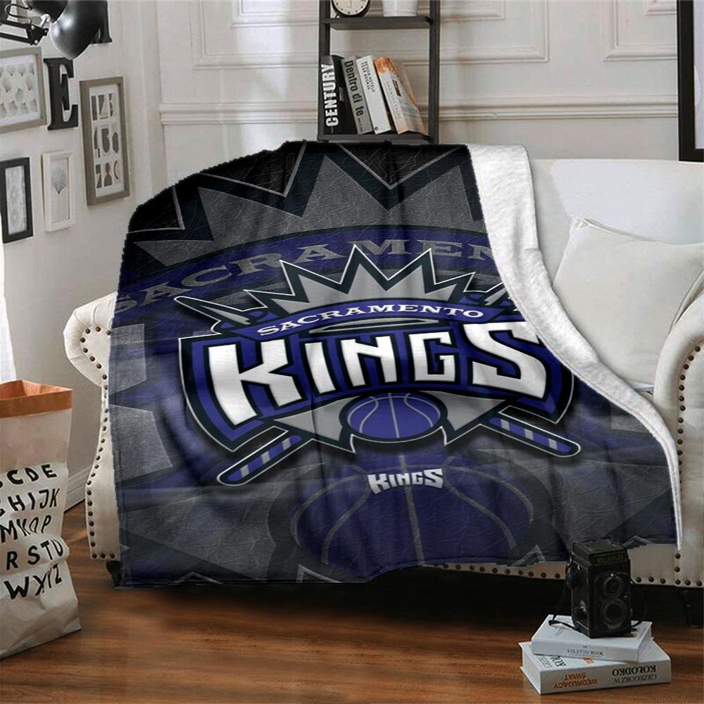 Sacramento Kings Print Flanelldecke Hohe Qualität Warm Gemütlich Decke für Alle Jahreszeiten Perfekt für Geschenke Heimdekoration