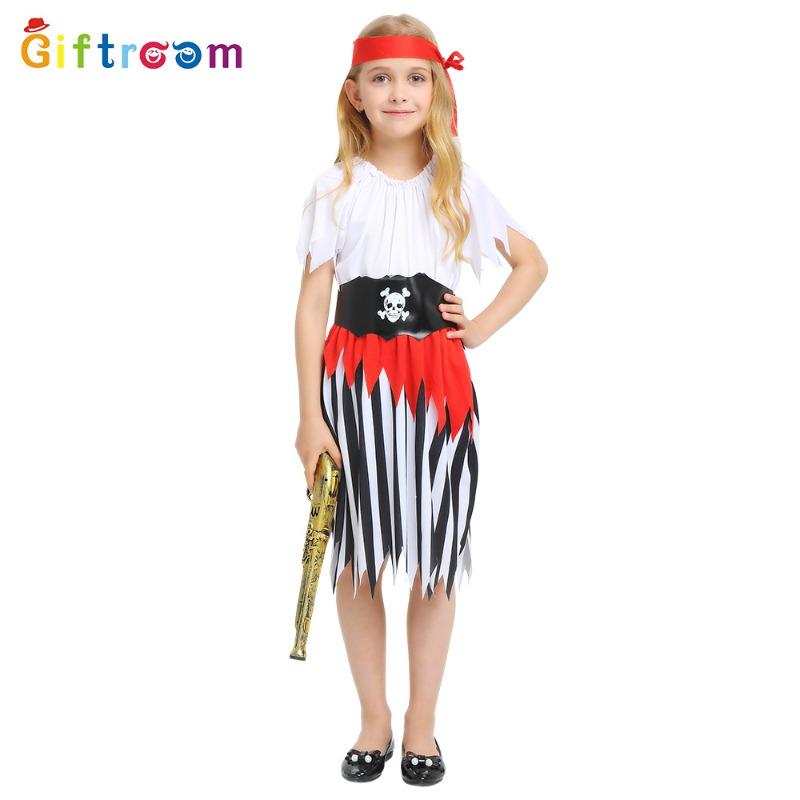 Carnival Party Pirates of the Caribbean Simple Girl Pirate Stage Cosplay Costume
