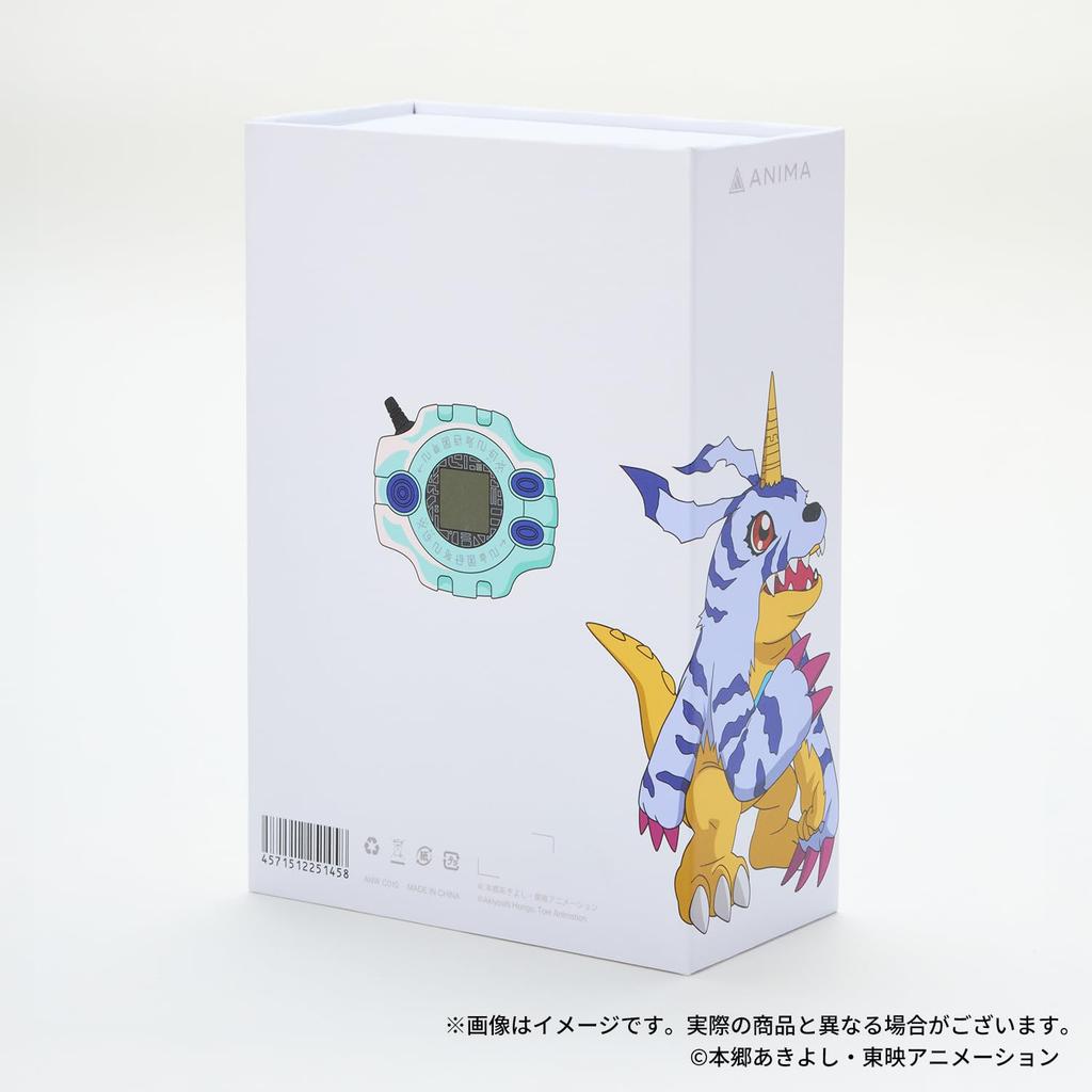 ANIMA ANW-C010 Digimon Adventure Collaboration Model Wired Earphones, In-Ear Type, with Original Illustration Package, featuring the Emblem of