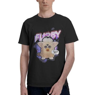 FURBY 100 Baumwolle Lässig Atmungsaktiv Bequem Mann Herren Bekleidungsmarken T-Shirts Herren