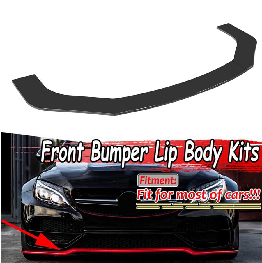 1set Front Lip Chin Bumper Body Kits For Car Universal