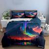 "Mountain Scenery Art Set" Multiple sizes kid's and adults' bedroom Exquisite 3PC bedding set, gift