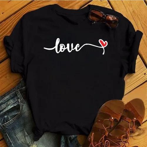 Than Heart Tshirt Harajuku Style Fashion Than Heart Love Simple Fashion Loose Tshirt Unisex Ins Tops Tee
