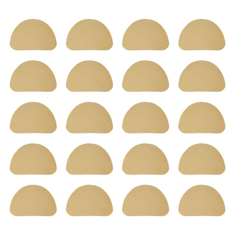 20 Piece Anti Slip Shoe Soles Protector Adhesive Rubber Pads For Women's High Heel Nonskid Traction Safety Grips