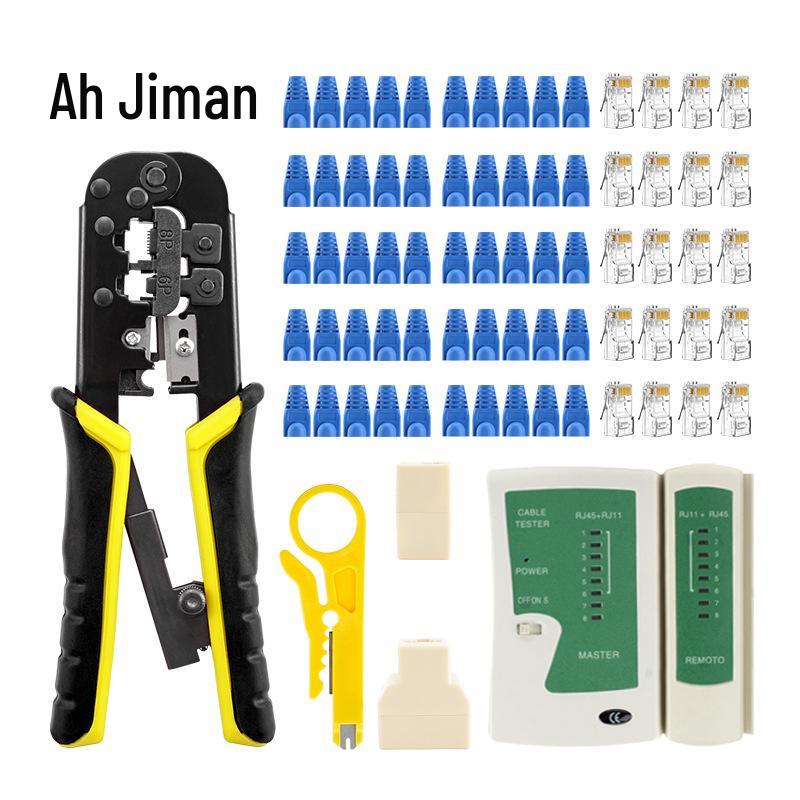 Набор обжимных клещей Aji Man 5-Category Crystal Head с двусторонним храповым механизмом для сетевых кабелей