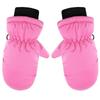 Windproof Plush Ski Mittens Waterproof Thick Children Gloves Outdoor Hand Covers  Winter Outdoor