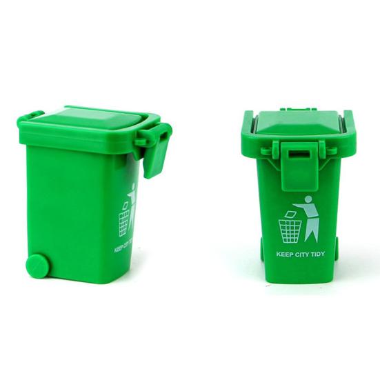 3Pcs Trash Can Toy Bright-colored Portable ABS Kids Garbage Truck's Trash Cans Toy Shooting Props