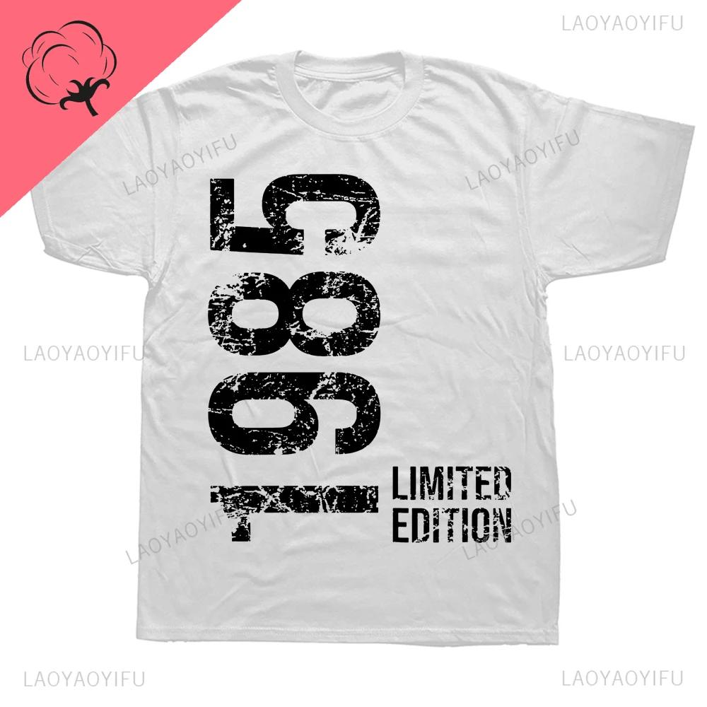 Awesome 38th 38 Years Retro Vintage 1985 Printed Birthday Gifts WOMEN TShirts Streetwear Hip Hop Short Sleeve Women T-shirt