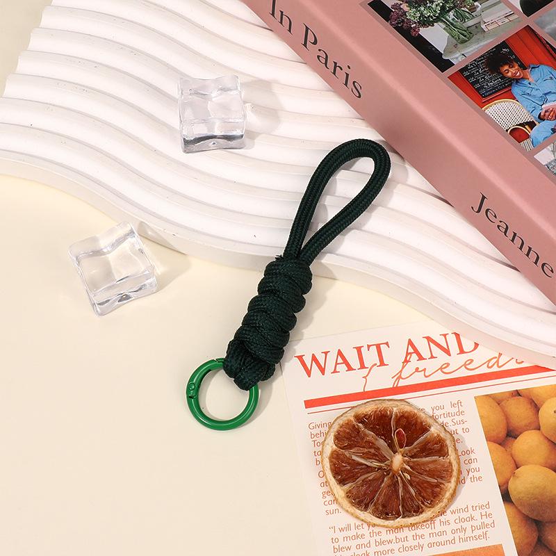 

Colorful Handmade Polyester Braided Lanyard Keychain for Bag, Doll Pendant, & Mobile Phone