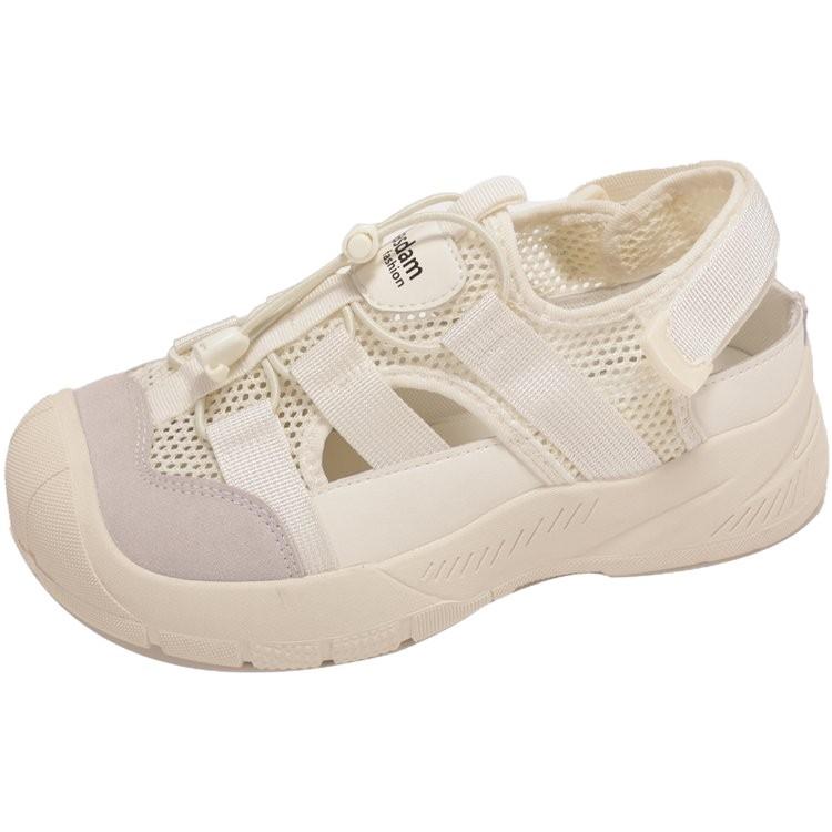 Sports sandals women's 2025 new summer outer wear hollow breathable outdoor hiking shoes thick-soled non-slip creek shoes