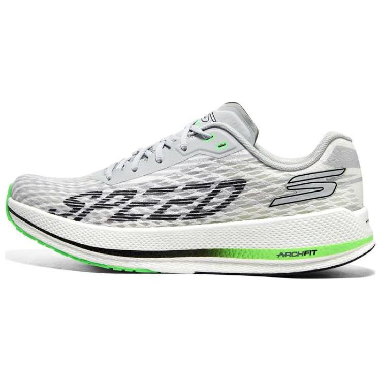Skechers Go Run Razor 4 Comfortable Minimalist Low-Top Running Shoes Men running shoes Gray Green 246075-WBK