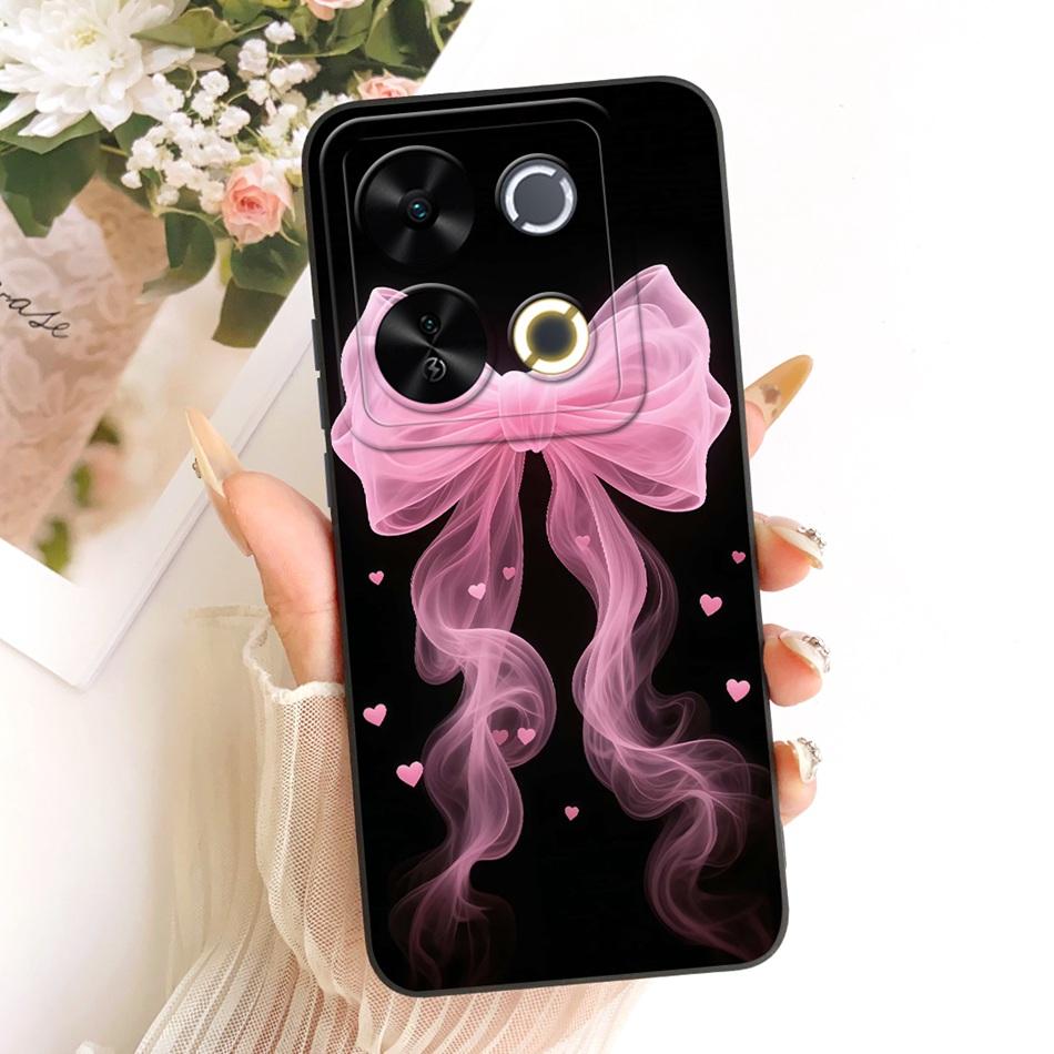 For ITEL P65 Cute Cat Flower Cartoon Phone Case For Itel P671L ItelP65 Shockproof Soft Silicone Covers Bumpers