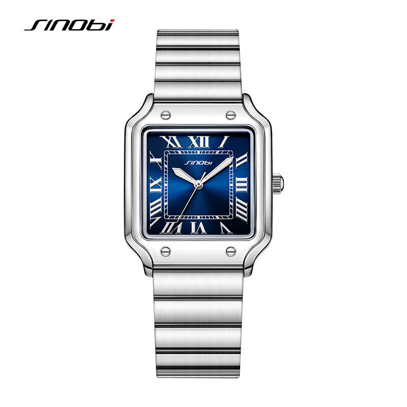 Sinobi Herrenuhr Herren Business Römisch Quadratisch Uhr Leuchtend Wasserdicht Guangzhou Uhr Quarz Uhr Herrenuhr