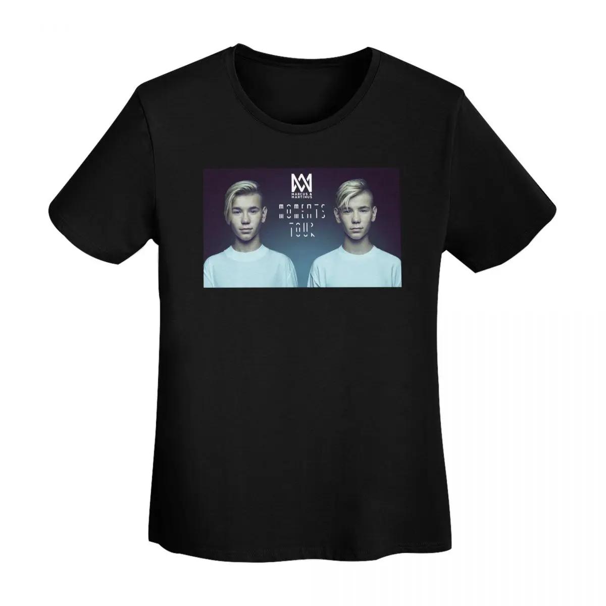 

Marcus And Martinus Sweden Norway Eurovision TShirt Women Short Sleeve T Shirts ONeck Streetwear Cotton Summer Tees Streetwear 4XL