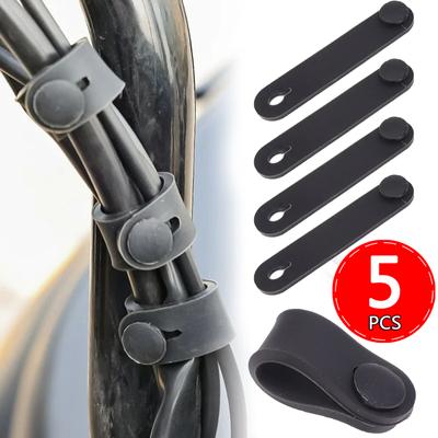 Attache Câble en Caoutchouc Pour Fixation Cadre Moto Universel Faisceau Câblage Câble d'Alimentation Attache Ligne d'Embrayage Ligne de Frein Bande de Fixation