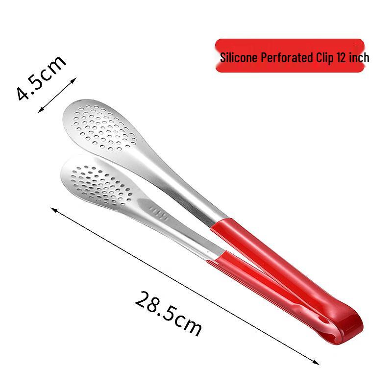 Thickened Stainless Steel BBQ & Food Tongs