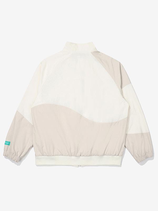 Bbc Earth Checkerboard Windbreaker_Ivory