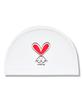 Laelliseupocheu [Qruc308 Red] Heart Rabbit Urethane Coated Swim Cap Red