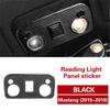 Carbon Fiber Style Car Ide Reading Light Lamp Trim For Ford Mustang 2015-