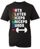 Koszulka LGBT Mięśnie pleców Pośladki Biceps Triceps Czworogłowe Mięśnie uda Tęczowa Miłość Duma Gejów Unisex Top