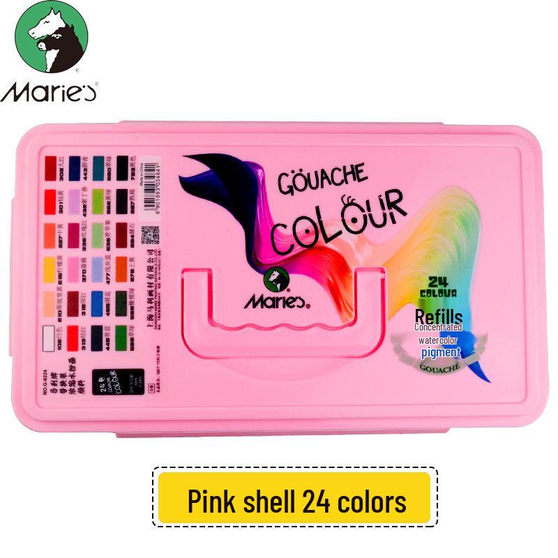 Mali 24-Color 30ML Jelly Gouache Paint Set for Art Students and Advertising Painting