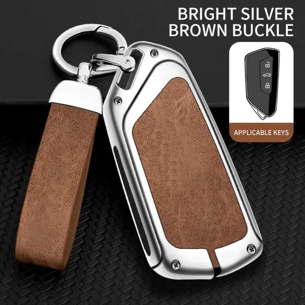 Zinklegierung Auto Schlüsselhülle Halter Schale für SEAT Ateca Leon FR 2 Ibiza Fernbedienung Schutz für Seat FR Schlüsselhülle Zubehör