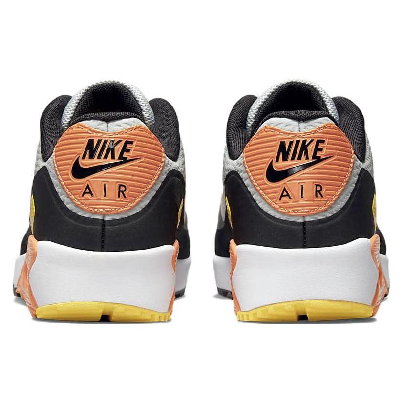 Nike Air Max 90 Golf Smoke Grey Black Orange Unisex Sneakers Grey-Fog White CU9978-012