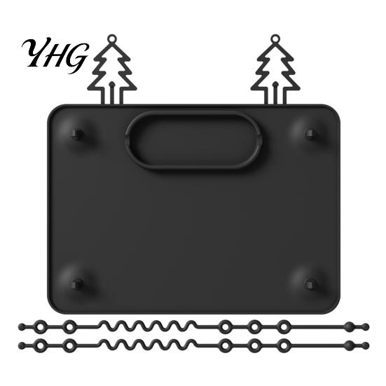 Toddler Placemats Silicone Baby Placemat with Suction Cup, Toddlers Eating Food Mat Multi-functional Mats Anti-fall Rope, Foldable Activity