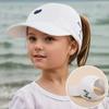 High Ponytail Children's Baseball Cap Love Heart Embroidery Baby Peaked Cap Kids Sun Hat  Playing