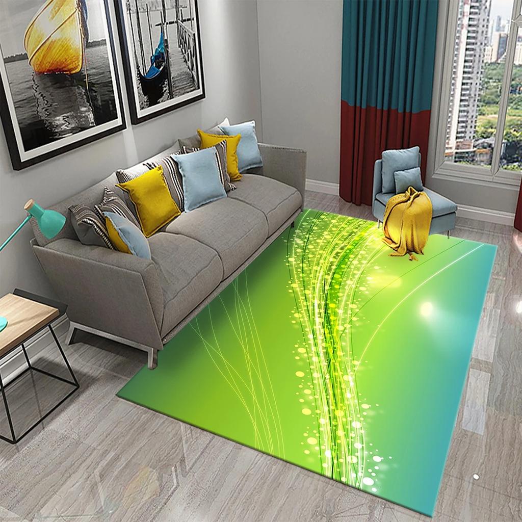 3D bunter fließender Linienwirbel Teppich Stilvoller moderner abstrakter Teppich Wohnzimmer Schlafzimmer Dekor Teppiche Badezimmer rutschfest