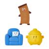 Pet Toy Squeeze Sound Dog Chew Toy Furniture Shapes Latex Bite-Resistant Molar Teeth Cleaning Tartar Remover Chew Toy