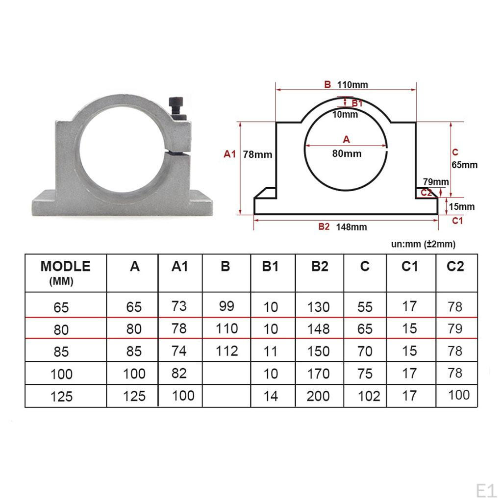 1pc Spindle Motor Mount Bracket Clamp for CNC Engraving Machine