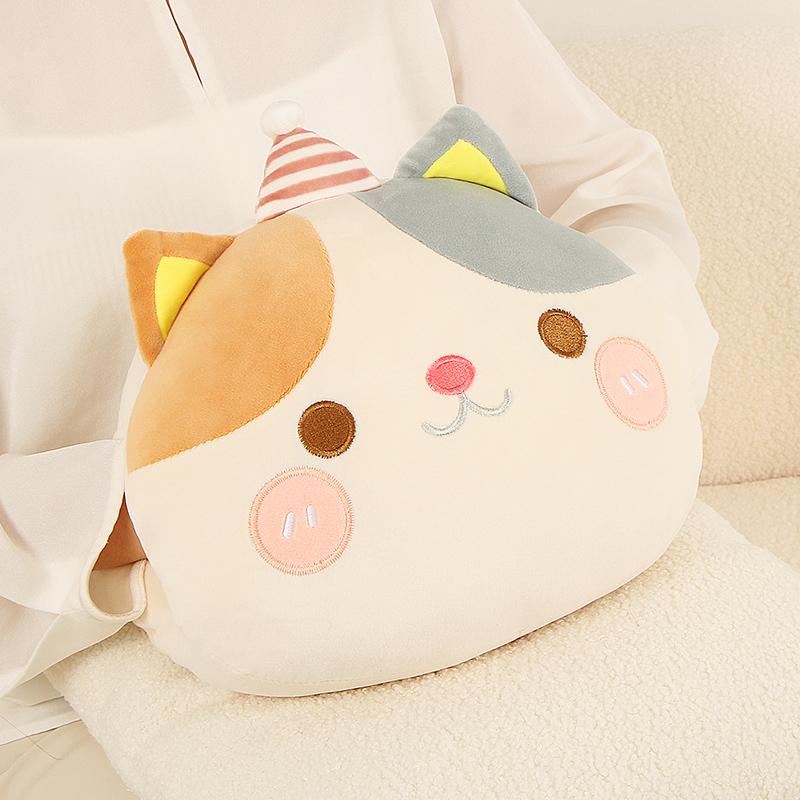 30cm Cartoon Tier Plüsch Kleines Kissen Hände Warm Halter Daunenbaumwolle Weich Katze Pinguin Dinosaurier Ente Bär Plüschtier Peluche Geschenk