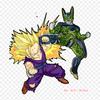 Patches For Clothes Bag Iron On Thermal Stickers Gohan Black Gohan Goku Pattern Washable Heat Transfer