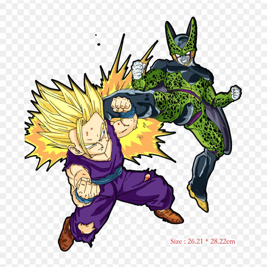 Patches For Clothes Bag Iron On Thermal Stickers Gohan Black Gohan Goku Pattern Washable Heat Transfer