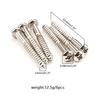 6Pcs/lot Metal Electric Guitar Accessories Screws Round Head Bridge Tail Screws