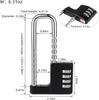 Adjustable Long Beam Code Padlock Gym School Fence Drawer Wardrobe Child Proof Sliding Code Lock Silver Black