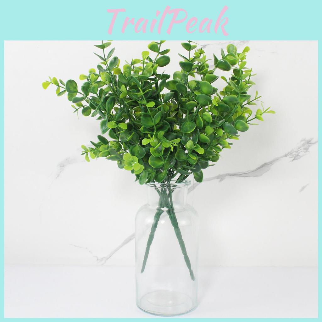 Plant Eucalyptus Green Artificial Waterresistant Foliage For Home Interior