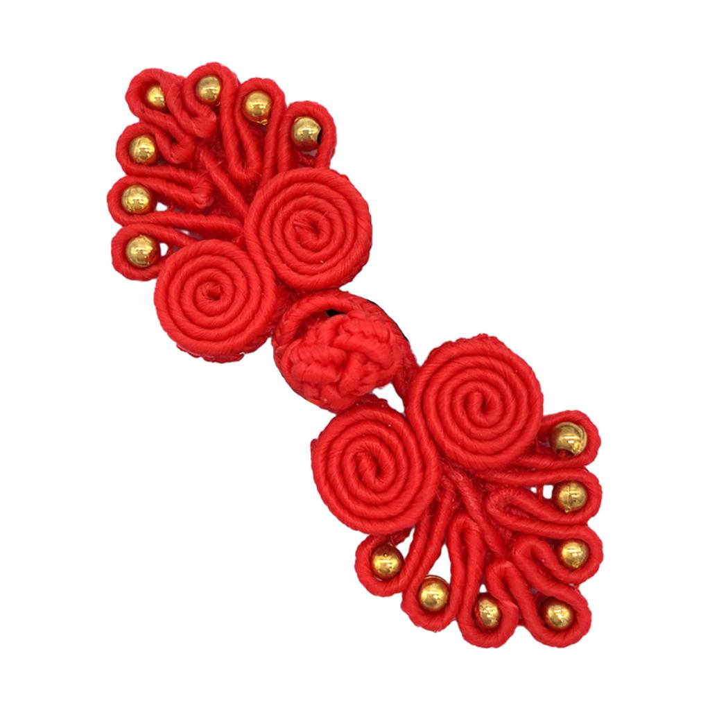 Chinese Cheongsam Buckle Traditional Knot Fastener Seven Beads Knot Buttons DIY Handcraft Clothing Decorative Accessory