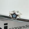 Unique Blue Lucky Star Ring For Women Stylish Copper Adjustable Fashionable Accessory 2023