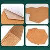 5PCS Cork Notice Board Self Adhesive Hexagon Cork Board for Photo Wall Decorations DIY Office Bulletin Board Corkboard