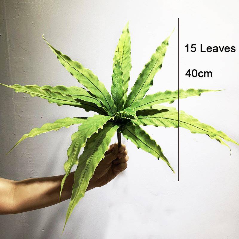 Large Artificial Fern 40cm 15Leaves Tropical Fake Fern WholesaleLeaves Persian Leaves Wall Hanging Plants For Home Garden Decor