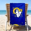 Asciugamano da Spiaggia Stampato con Spirito di Squadra dei Rams Football, Microfibra Super Morbida, Regalo Perfetto Compleanno, per Piscina, Spiaggia, Viaggio, per famiglia e amici