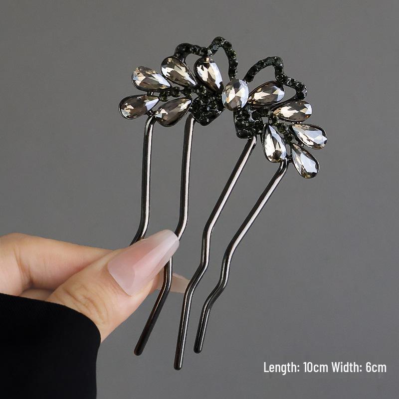 Elegant Pearl U-shaped Hairpin for Women - New Chinese Style Updo Accessory 2025