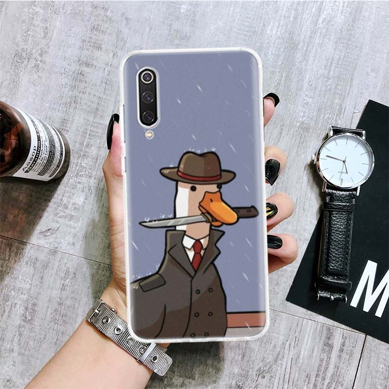 Cartoon Cute Goose Game Phone Case For Xiaomi Poco X3 Nfc F3 M3 F1 Mi Note 10 11 Lite 11T Pro 9 8 CC9 9T 10T 11i A3 A2 A1 Coque