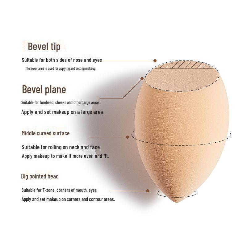 

Спонж для макияжа Toumi двойного назначения: Яйцо-подушка для красоты Gourd Beauty Egg для сухого и влажного нанесения