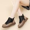 Daddy Shoes Women's Winter Women's Shoes Fleece Warm Large Cotton Shoes High Top Sneakers Versatile Casual Boots Flat Bottom
