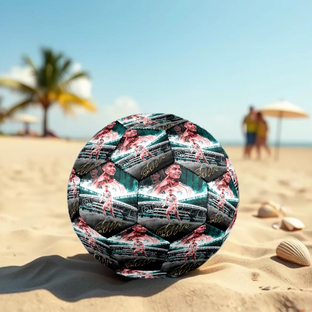 Cristiano Ronaldo Size 5 Football High Elastic Soccer Ball For Outdoor Competition Daily Training Play